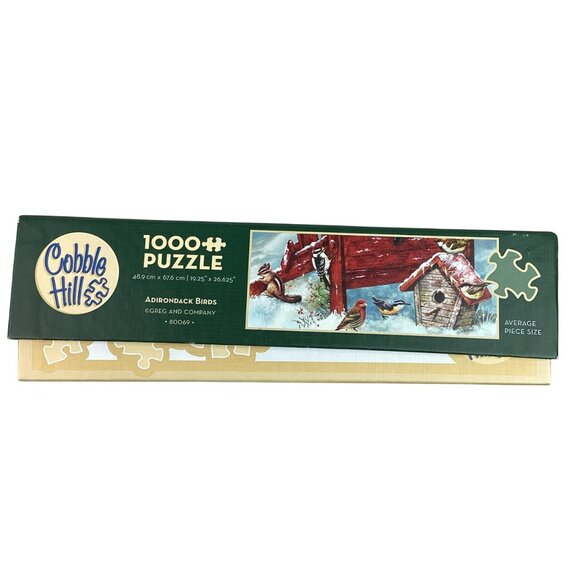 Cobble Hill “Adirondack Birds” 1000+ Piece Premium Jigsaw Puzzle Random Cut Wint - Picture 6 of 9